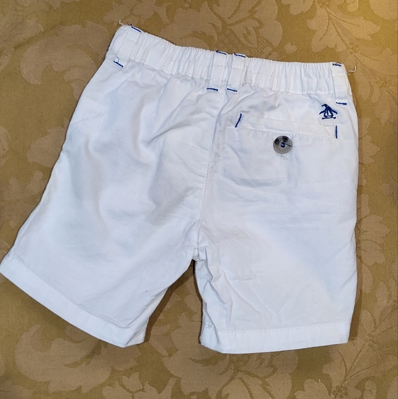 Original Penguin baby's white cotton shorts - Picture 2 of 4